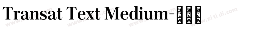 Transat Text Medium字体转换 Transat Text Medium字体转换